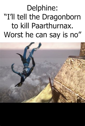 Skyrim Avatar falling meme
