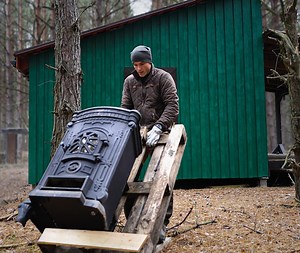 Installing a Wood Stove in My Off-Grid Cabin | Living Wilderness | Facebook