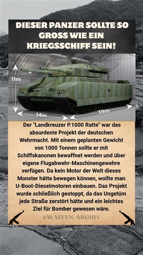 P.1000 RATTE: HITLERS WAHNSINNIGER 1000-TONNEN-LANDKREUZER! 👹🚜