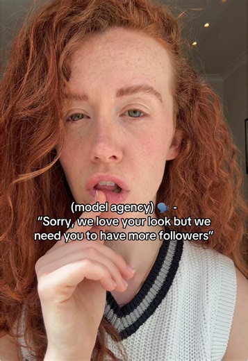 To join a modelling agency you now need to always show your follower count! Tips for new models … start growing your social media! #creatorsearchinsights #fyp #modeltips #modellife #redhead #model #londontiktok #modelagency