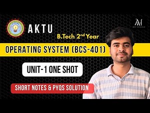 Operating System Unit-1 One Shot 🔥 | AKTU BTech CSE | BCS-401 OS Full Revision + PYQs