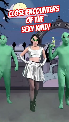 CLOSE ENCOUNTERS OF THE SEXY KIND! Dickie Devil meets Kyra Galaxy in this alien invasion throwback!