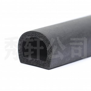 [Hot Item] EPDM Foam Sealing Strip Solid Round D-Shaped Bar Black Cylindrical Bar