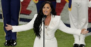 Super Bowl LIV: Demi Lovato Sings the National Anthem