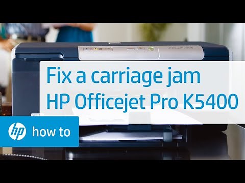 Fixing a Carriage Jam | HP Officejet Pro K5400 Printer | HP
