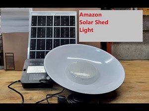 Amazon Solar Shed Light Installation and Demonstration.