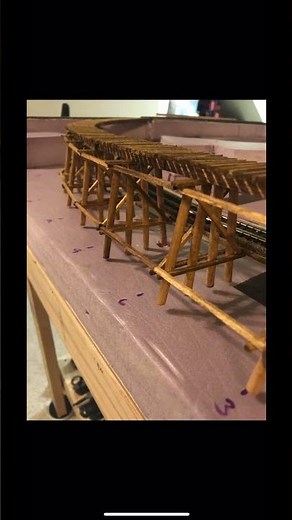 How to build a model train trestle