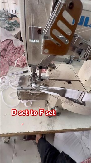 See how the F set machine works with the flat lock cylinder bed machine. #sewingmachine #flatlock