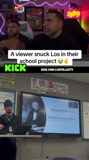 A viewer snuck Los in their school project #lospollostv #streamer #viral #shorts