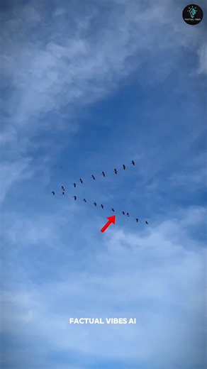 Why Birds Fly in V shape #sciencefacts #science #shorts