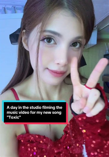 A day in the studio filming the music video for my new song “Toxic