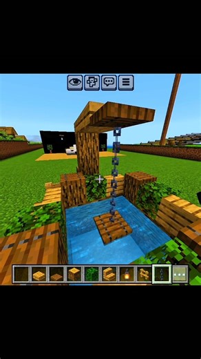 Rustic Well Build in Minecraft 🌿🪵 |#shorts