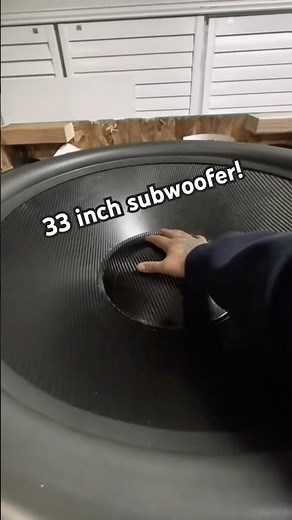 Huge 33 inch subwoofer is going in my theater! #hometheater #subwoofer