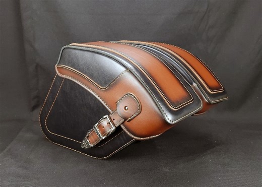 Leather Motorcycle Saddle Bags: Waterproof Indian Scout Bobber Panniers - Etsy