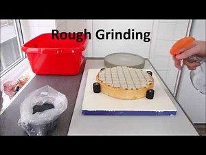 Rough Grinding an 8.5 inch Telescope Mirror