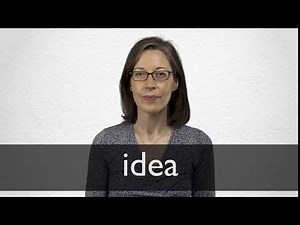 How to pronounce IDEA in British English