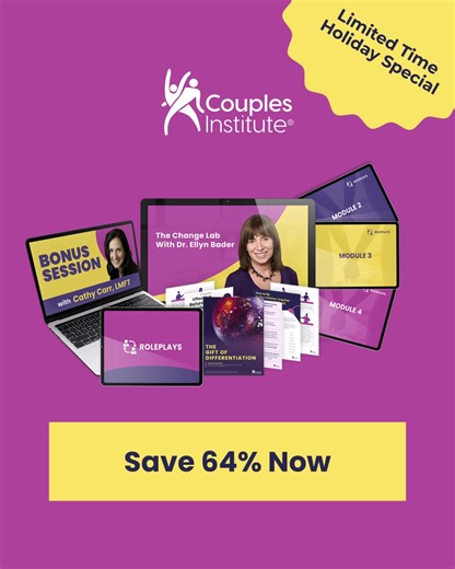 When sessions get tense or repetitive, a single structured intervention can change everything. The Initiator–Inquirer Method helps partners express themselves without escalation — and helps you guide couples toward clarity, responsibility, and genuine connection. The Change Lab is 64% off through Friday at 11:59 PM Pacific. Tap to get access while the discount is active. | The Couples Institute