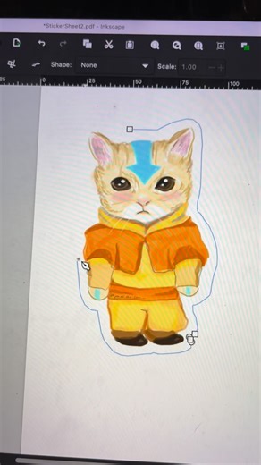 Maheli Muthunima on Instagram: "Here’s a tutorial for everyone who replied to my sticker border cutting story ✨ I’m using inkscape here, it is free You gotta download and install it first ✨ Hope this helps!"