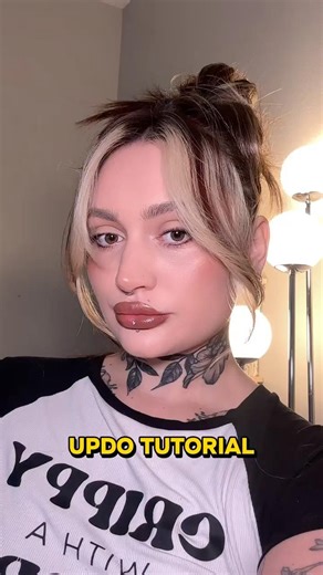 Updo tutorial #hairstyle #grwm #hair #tutorial #tattoo #wheelchair #disability