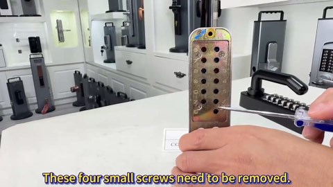 VEVOR Mechanical Keyless Entry Door Lock, 14 Key, Mechanical Keypad with Handle, Stainless Steel Waterproof Keyless Gate Lock, for Home Office Outdoor Garage