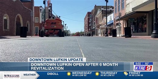 Downtown Lufkin opens to shoppers after revitalization project