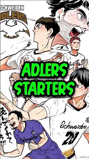 Meet SCHWEIDEN ADLERS Starters 💯 #schweidenadlers #haikyuu #tobiokageyama