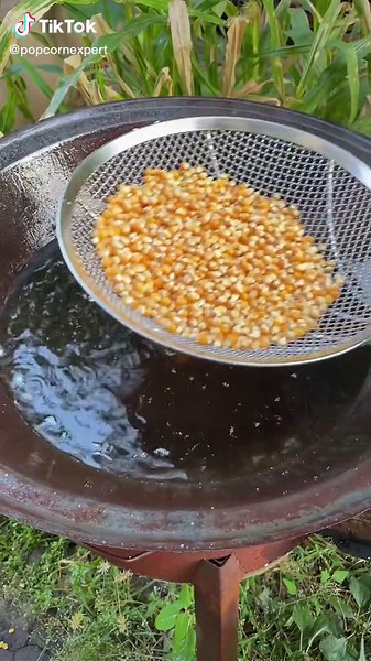 Popcorn making process #popcorn