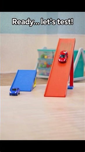 🚗 Which One Goes FARTHER? 👀 | Ramp Experiment for Kids | STEM Learning Fun! #kidslearning