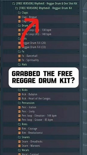 [1000% Royalty Free Sounds] REGGAE DRUM KIT 2024 | REGGAE ONE SHOT KIT | Free Drum Kit l