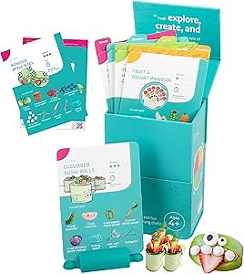 My First Recipe Box for Kids: Montessori-Inspired, Easy-to-Follow Recipes with Visual Guides. Cookbook for Kids Ages 4+ with Storage Box and Recipe Stand.