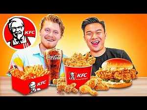 Eating Entire KFC's Menu w/ Jiedel!
