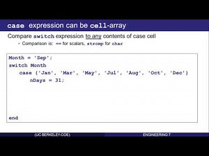 Cell and Struct Arrays in Matlab: Part 7 (of 16)