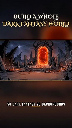 I Made 50 Dark Fantasy Backgrounds for Your Game (With Parallax Layers)