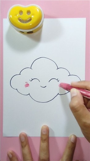 Cara menggambar awan #art #drawing #caramenggambar #tutorial