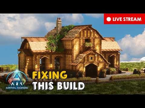 🔴 LIVE NOW: Using My 10 BEST ARK Building Tips 🏡 | ARK: Survival Ascended