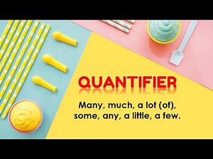 Quantifier -(many much some any) Video Pembelajaran - Materi Bahasa Inggris SD