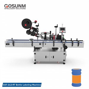 [Hot Item] Gosunm Gst-212-Rt Auto Round Bottle Positioning Labeling Flat Labeling Machine