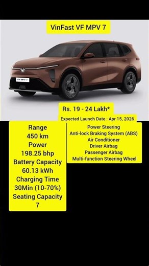 VinFast VF MPV 7 Electric vs Petrol ⚡ कौन है Future King?#cars #vs #shorts #viralcars #viral