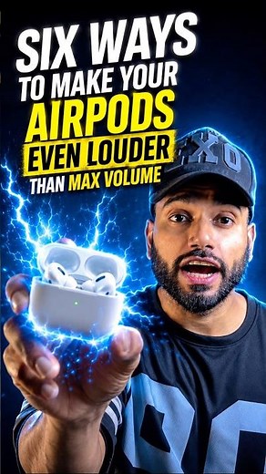 "here are six ways to make your AirPods even louder than max volume.#iphonetricks #ios26 #airpods