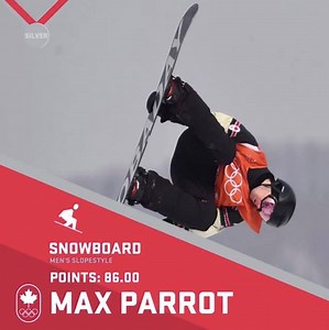 Max Parrot took snowboard slopestyle 🥈 on Day 2 of #PyeongChang2018 🏂 Full recap: http://bit.ly/2nWEe3d | Team Canada / Équipe Canada