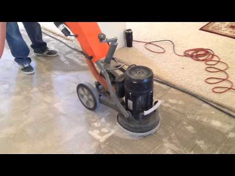 Grinding-Thinset-Removal After Tile Demolition