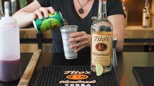 The Tito's Handmade Vodka Transfusion. The perfect drink to celebrate the start of the championship. 21 , savor responsibly #THEPLAYERS | THE PLAYERS Championship