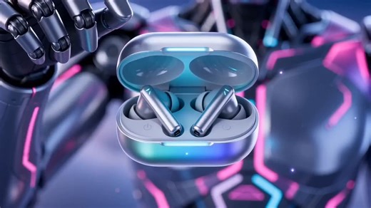 安戈力子公司表达式商业应用案例，灵音耳机产品广告，使用一切创造一切