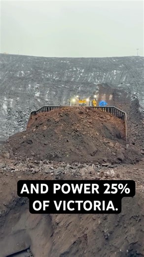 One pass. 150 cubic yards. One quarter of Victoria, Australia’s entire power supply. #big #machine