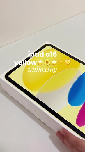 Prettiest Yellow iPad Unboxing and Art