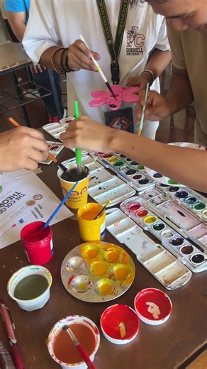 Parang kinder lang, kulay-kulay. Last day of exam. A break from the usual technical drawings. #colors #colorwheel #colortheory #prang #architect #brush #arts #drawing