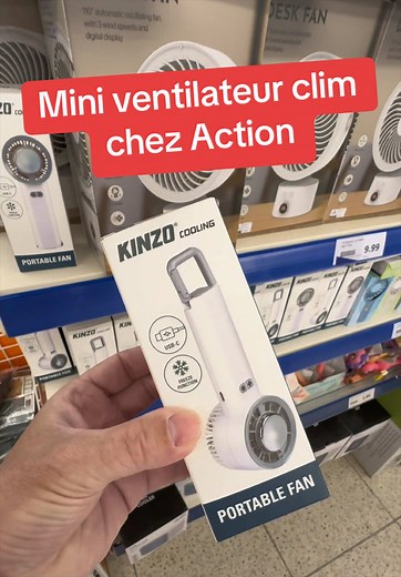 Mini ventilateur clim à 4€ chez Action — test et avis