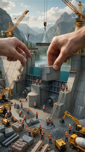 🌊 Amazing Miniature Dam Construction Timelapse | Tiny Hydroelectric Dam Built from Scratch|| WORLDQA