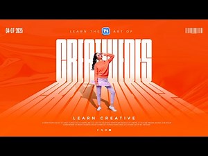 Modern Typography poster design in Photoshop | Typographic poster design I Adobe Photoshop