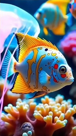 sea fish mesmerising scene 🐟